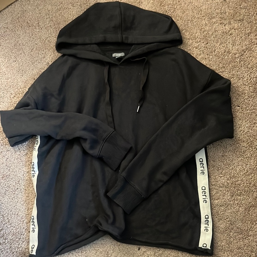 Aerie Logo Cropped Hoodie